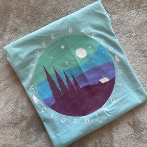 Light Blue Nature Backs Graphic Tee